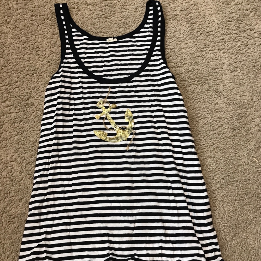 J.Crew Striped Anchor Tank. XS